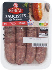 4 SAUCISSES DE TOULOUSE