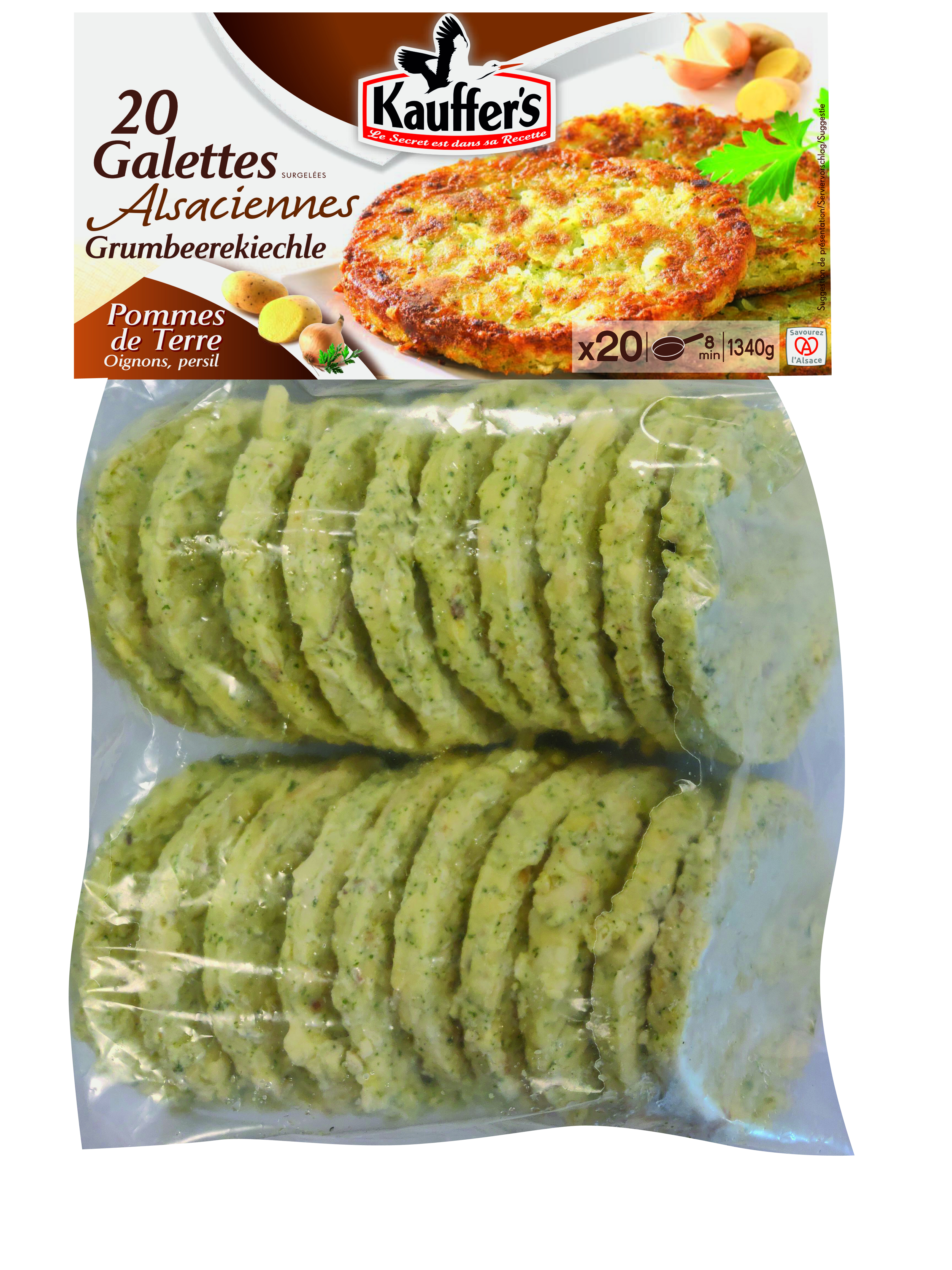 GALETTES DE POMMES DE TERRE SURGELÉES