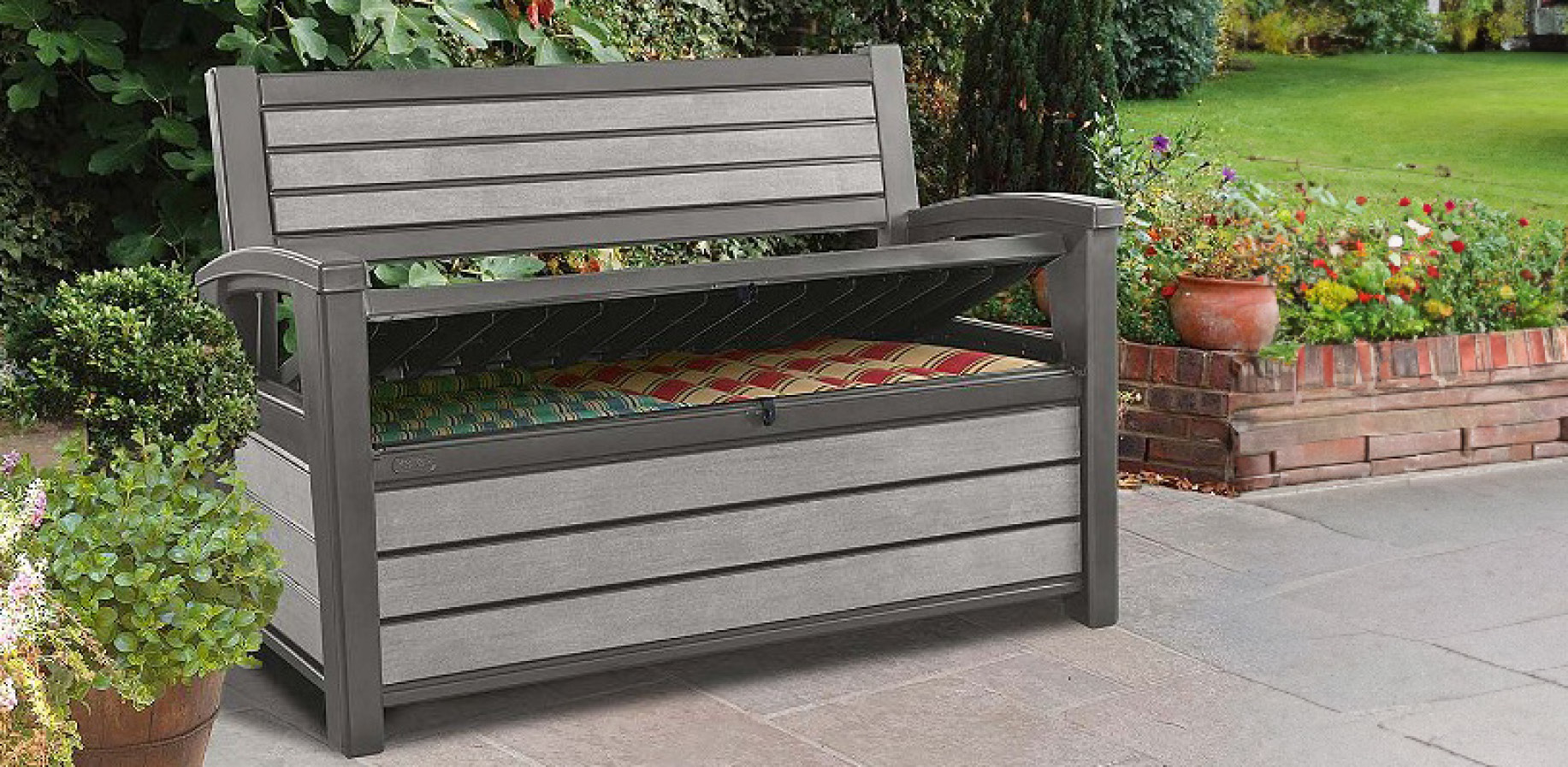 COFFRE BANC DE JARDIN 227L