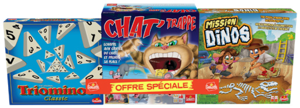 TRIPACK TRIOMINOS CLASSIC + CHAT'TRAPPE + MISSI...