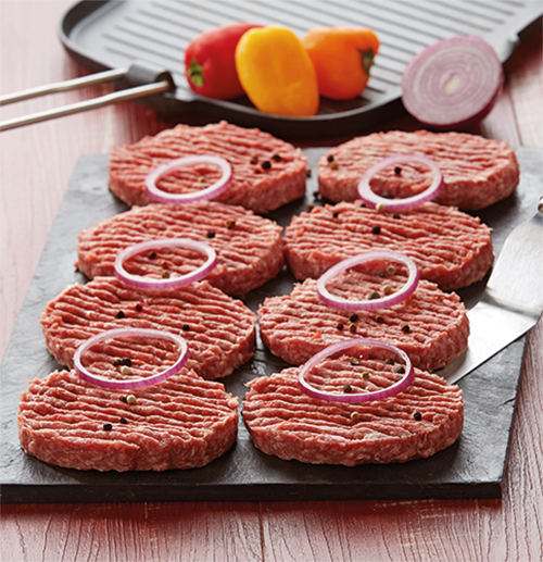 8 STEAKS HACHÉS PUR BŒUF 15% MAT. GR.