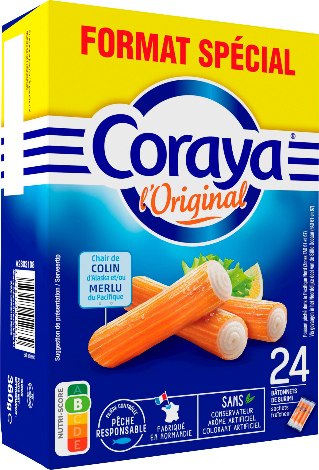 Bâtonnets de surimi l'original format spécial