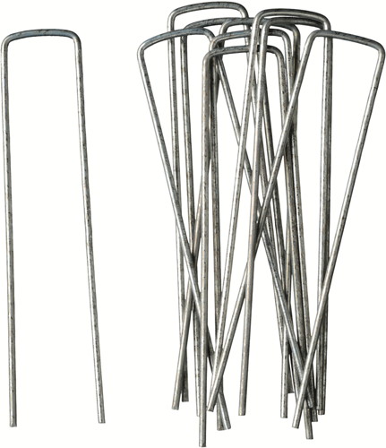 AGRAFES MÉTALLIQUES LISSES POUR FIXATION AU SOL
