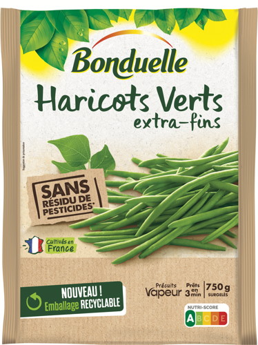 HARICOTS VERTS OU PETITS POIS SURGELÉS