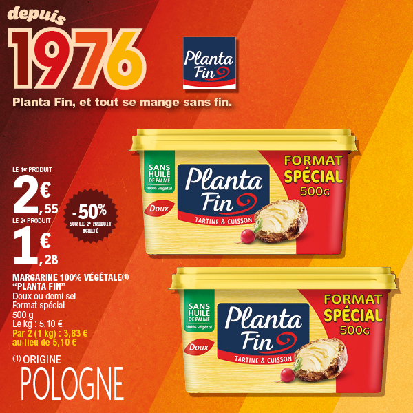 MARGARINE 100% VÉGÉTALE