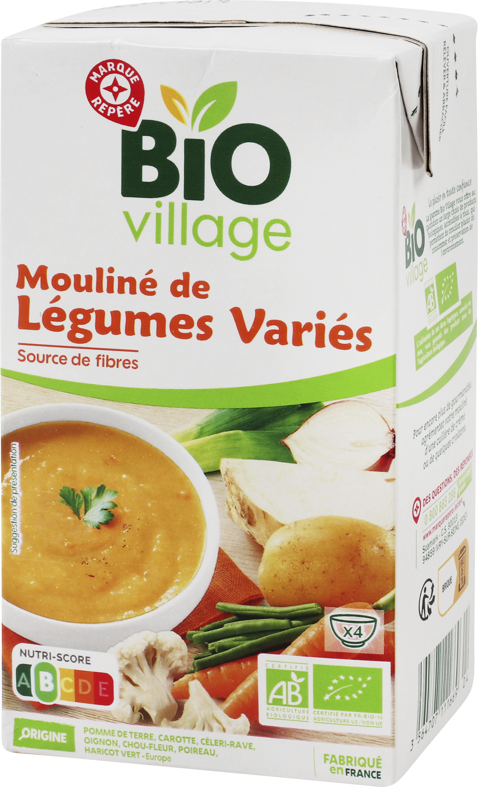 MOULINÉ DE LÉGUMES VARIÉS