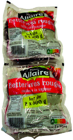 BETTERAVE ENTIÈRE SOUS VIDE