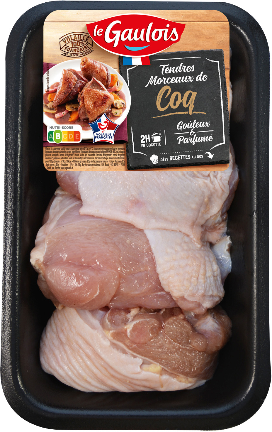 MORCEAUX DE COQ DÉCOUPÉ