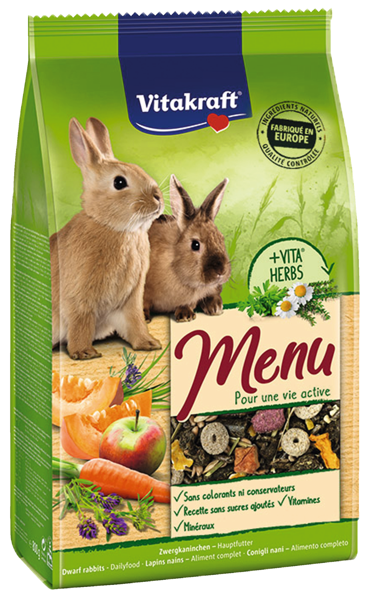 MENU VITAL LAPINS NAINS