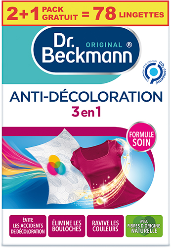 LINGETTES ANTI-DÉCOLORATION 3 EN 1