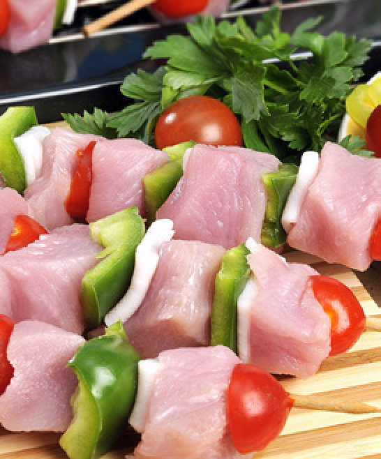 BROCHETTES DE DINDE X 6