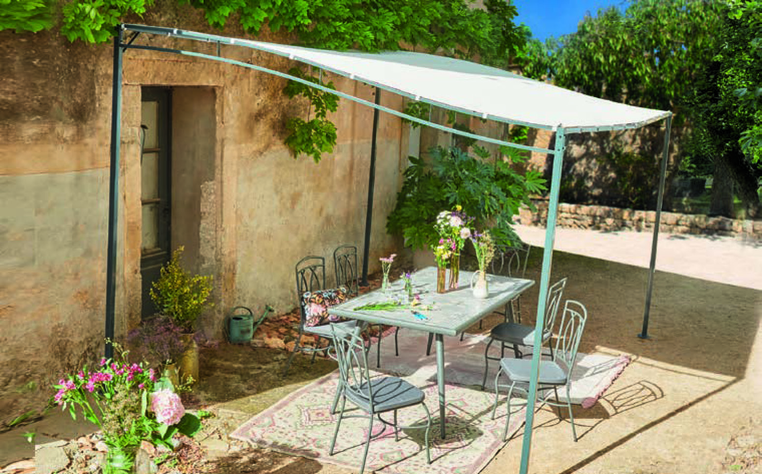 PERGOLA MURALE BLANCHE