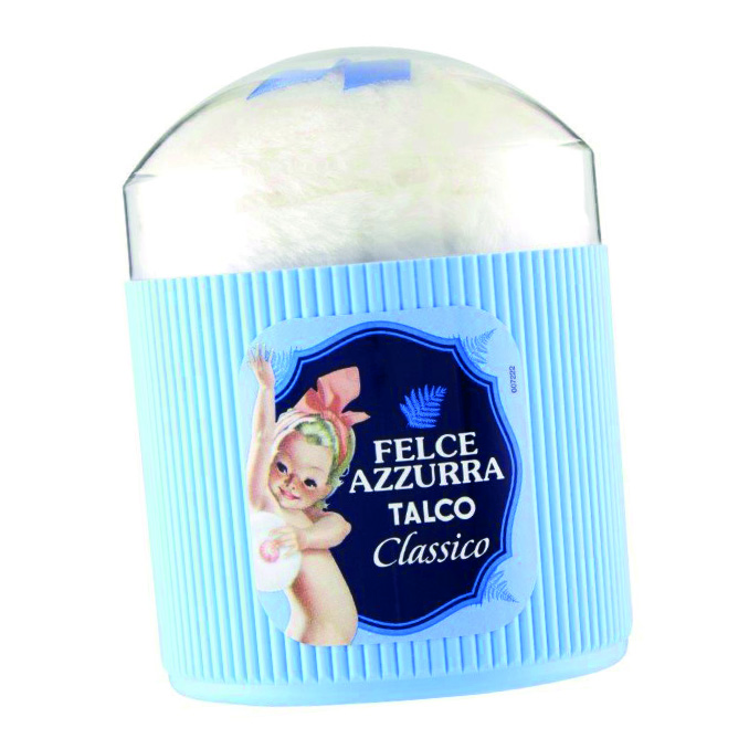 FLACON DE TALC AVEC POMPOM