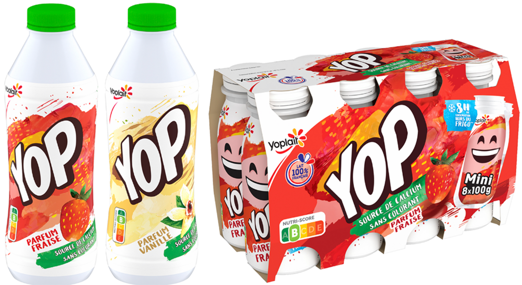 SUR LES PRODUITS PRÉSENTS EN MAGASIN DE LA GAMME YAOURTS A BOIRE "YOP" 