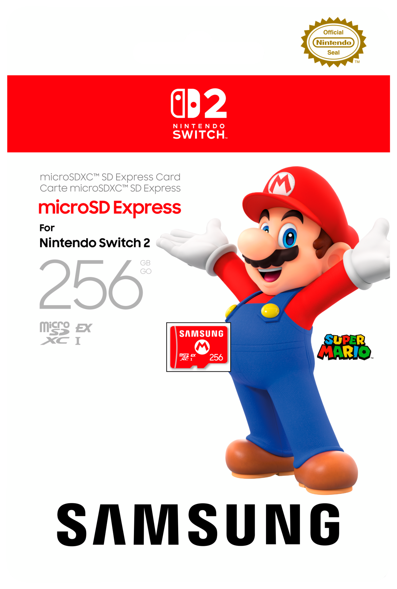 SÉLECTION DE CARTES SD EXPRESS 256 GO SWITCH 2