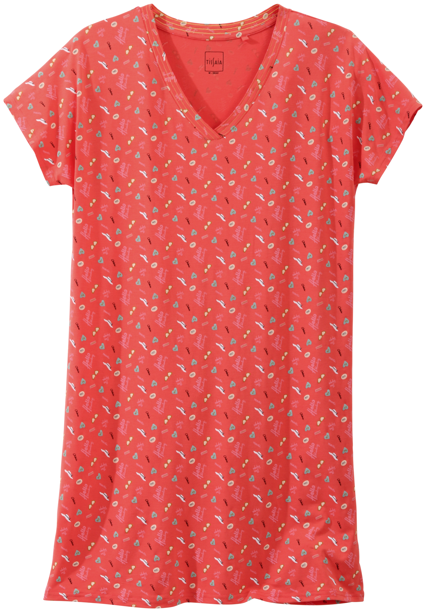 BIG T-SHIRT OU PYJAMA COURT FEMME