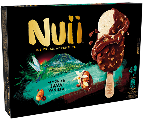 4 BÂTONNETS GLACÉS AMANDE & VANILLE DE JAVA