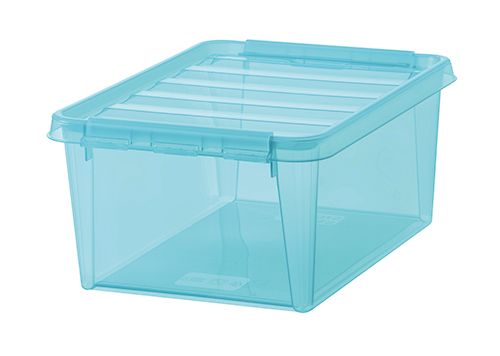 BOÎTE DE RANGEMENT TRANSPARENTE 14 L AVEC COUVERCLE