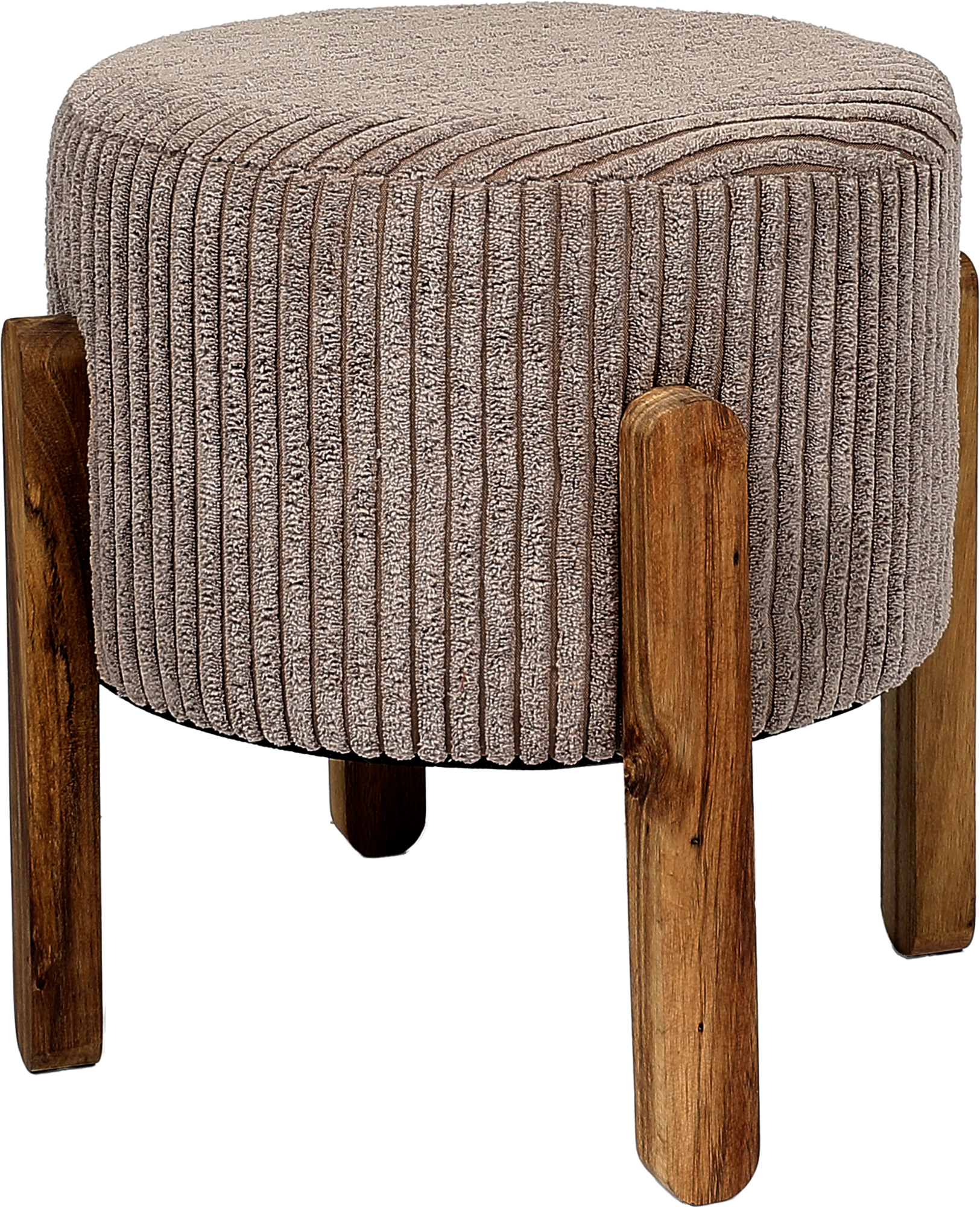 TABOURET VELOURS COTELÉ