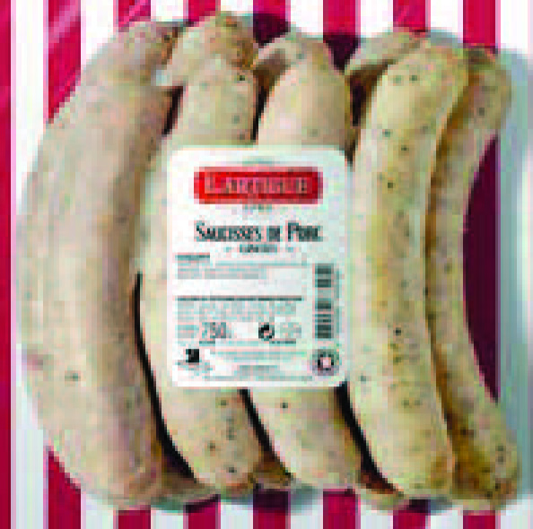 9 SAUCISSES DE PORC CONFITES