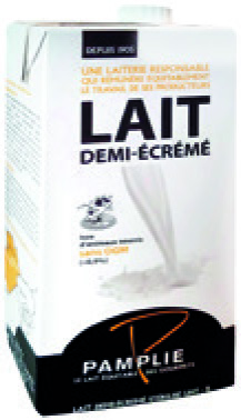 LAIT DEMI-ÉCRÉMÉ UHT PAMPLIE
